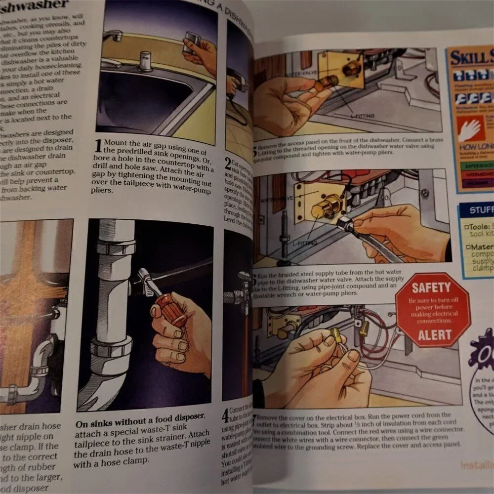 The Home Depot Home Improvement 1-2-3 Expert Advice 1995 Meredith Hardcover